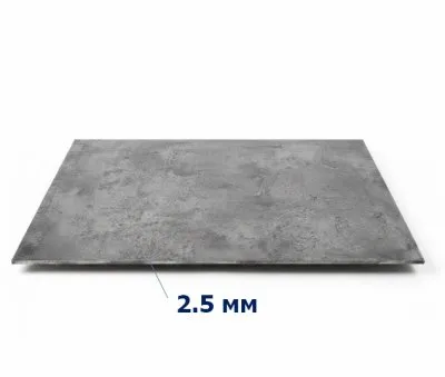 Лист горячекатаный 2.5 мм 1250х2500 мм - фото