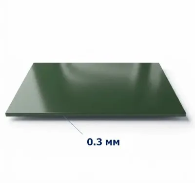 Лист гладкий зеленый мох RAL 6005 2000х1250х0,3 мм - фото