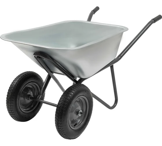 Купить Тачка садово-строительная двухколесная 110 л, 220 кг
