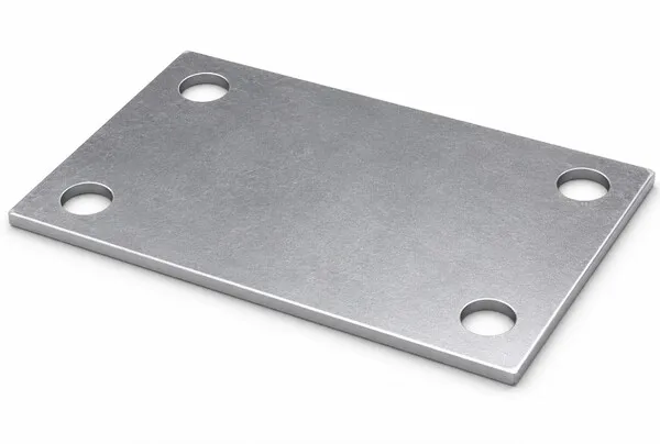 Купить Металлическая пластина прямоугольная с отверстиями 200х300х5 мм
